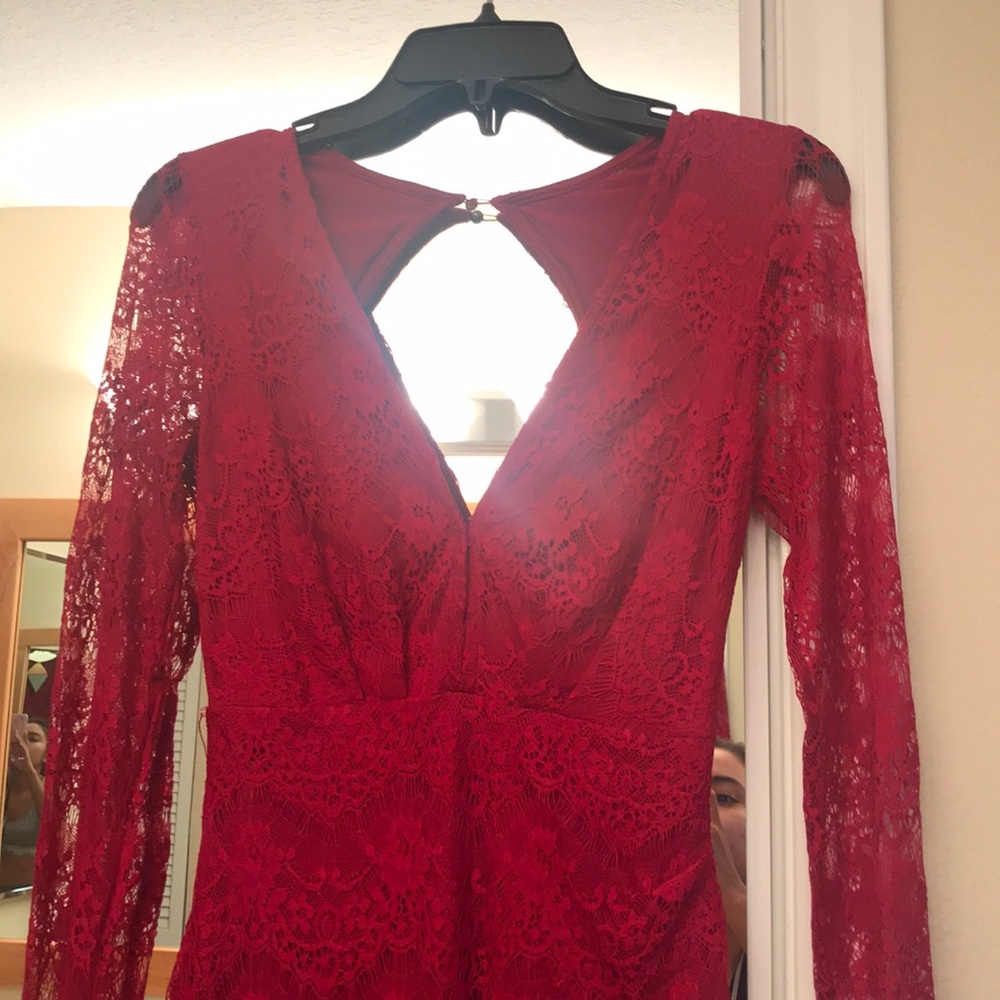 Lace mini dress